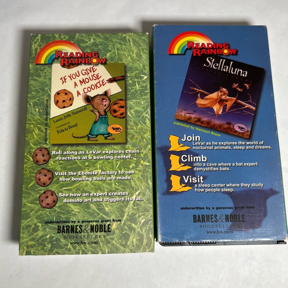Reading Rainbow VHS Set‎ of 2